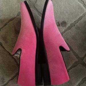 Alberto Fellini Men’s size 11 slip on suede pink shoes